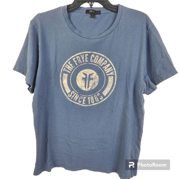 The Frye Company Mens Short Sleeve Logo Tee Size Large - Picture 1 of 5